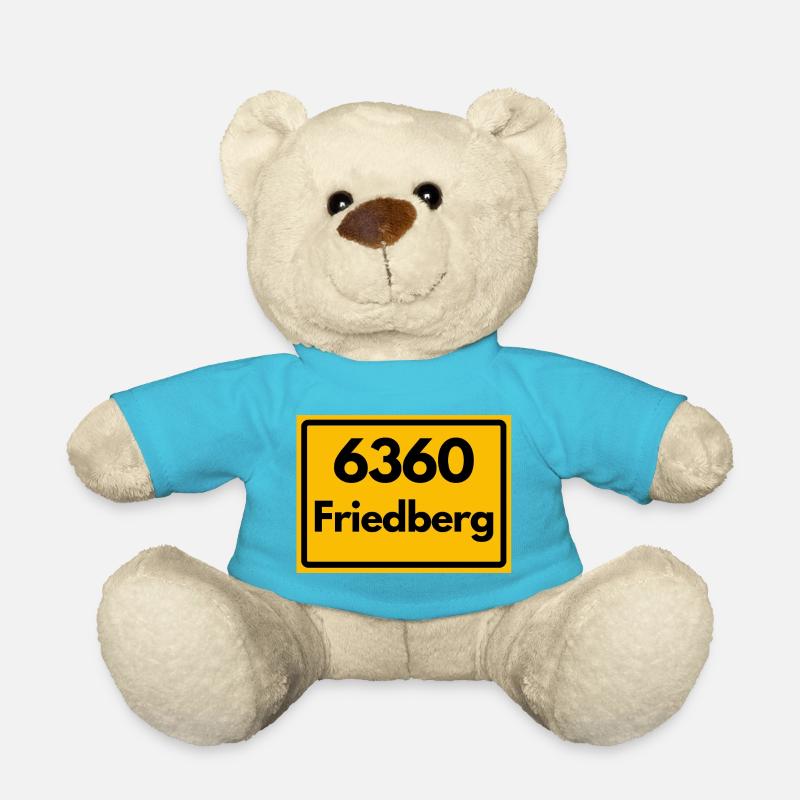ANCIEN CODE POSTAL RÉTRO 6360 FRIEDBERG HEIMAT - Nounours - bleu outremer