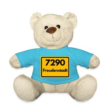 ALTE POSTLEITZAHL PLZ 7290 FREUDENSTADT HEIMAT - Teddy - Atollblau - Vorne