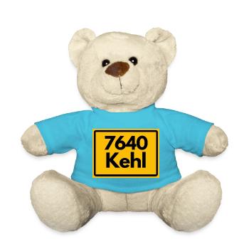 ALTE POSTLEITZAHL RETRO 7640 KEHL HEIMATSTOLZ - Teddy - Atollblau - Vorne