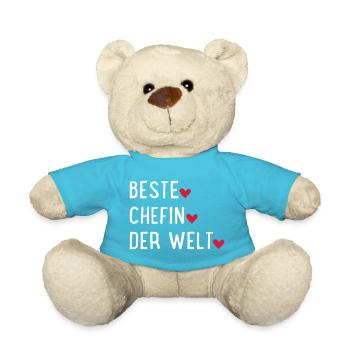 Beste Chefin der Welt - Teddy - Atollblau - Vorne
