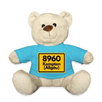 ALTE POSTLEITZAHL PLZ RETRO 8960 KEMPTEN ALLGÄU - Teddy - Atollblau - Vorne