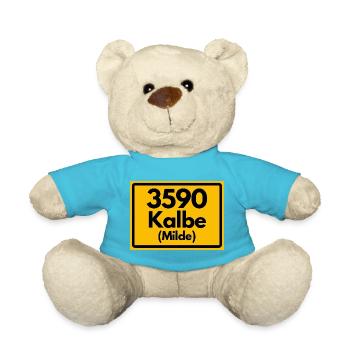 ALTE POSTLEITZAHL PLZ 3590 KALBE MILDE HEIMATSTOLZ - Teddy - Atollblau - Vorne