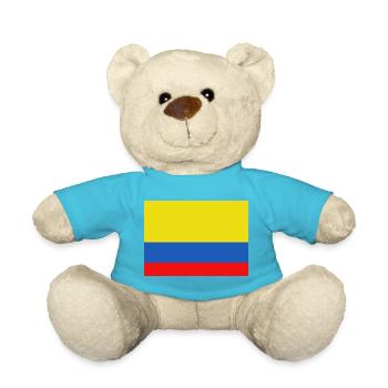 Colombia flag - Teddy Bear - atoll blue - Front