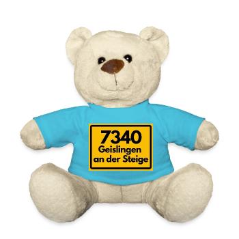 ALTE POSTLEITZAHL 7340 GEISLINGEN AN DER STEIGE - Teddy - Atollblau - Vorne
