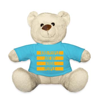 Kind People Are My Kinda People Friendliness - Teddy Bear - atoll blue - Front