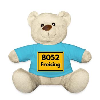 ALTE POSTLEITZAHL 8052 PLZ 85354 FREISING BAYERN - Teddy - Atollblau - Vorne