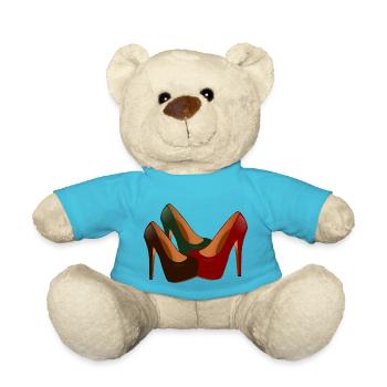 shoes highheels schoes flipflops boots boots stiefel24 - Teddy Bear - atoll blue - Front