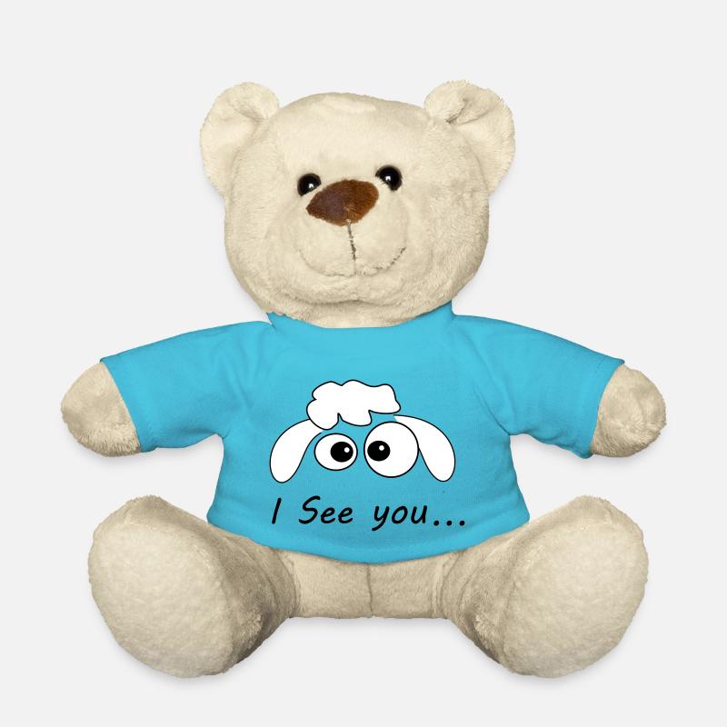 Je te vois - Nounours - bleu outremer