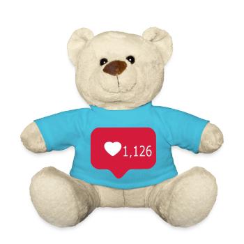 Instagram Like - Teddy Bear - atoll blue - Front