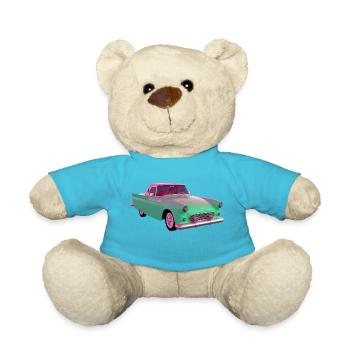 Old car / Classic car - Teddy Bear - atoll blue - Front