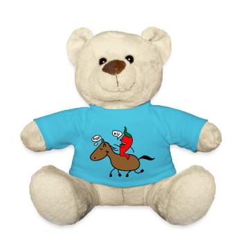 Pferd und Chilli - Teddy - Atollblau - Vorne