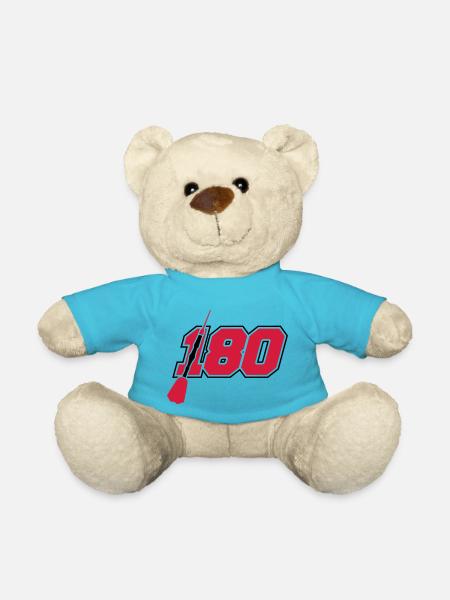 treffer 180 punkte logo silhouette dart pfeil dart - Teddy - Atollblau