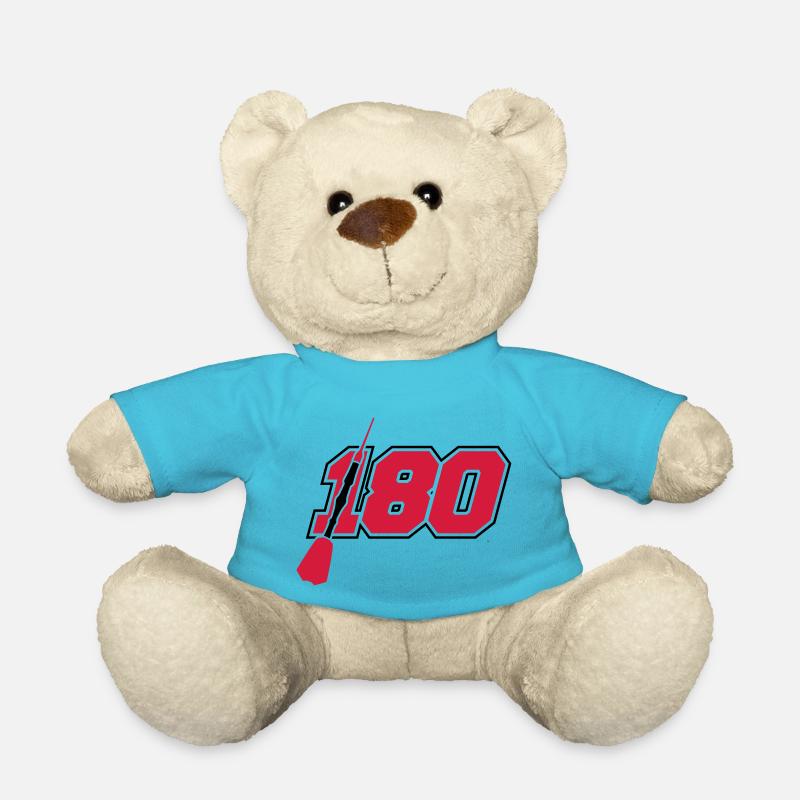 treffer 180 punkte logo silhouette dart pfeil dart - Teddy - Atollblau