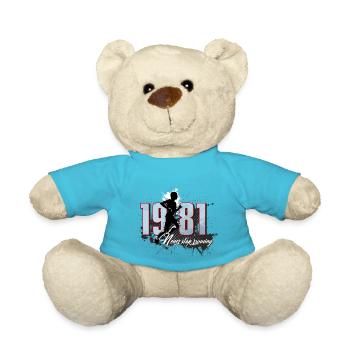 Course, anniversaire, jogging, 1981 - Nounours - bleu outremer - Devant