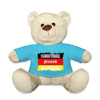 Fachkraeftemangel gibt es nur in der Regierung - Teddy - Atollblau - Vorne