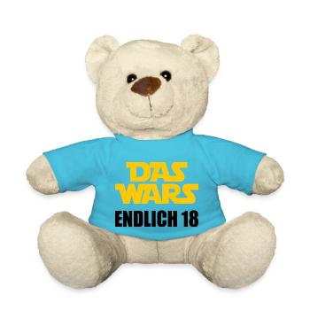 18. Geburtstag Das wars Endlich 18 - Teddy - Atollblau - Vorne