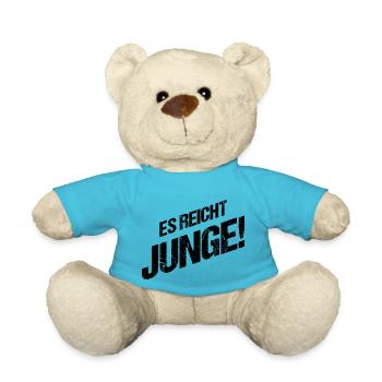 Es reicht Junge - Teddy - Atollblau - Vorne