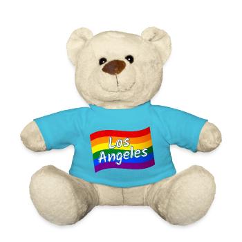Gay Pride Los Angeles drapeau arc-en-ciel LGBT LGBTQ - Nounours - bleu outremer - Devant