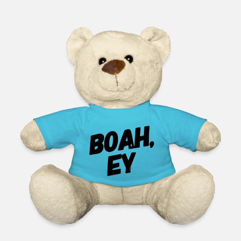 Boah Ey Schrift Geschenkidee - Teddy - Atollblau
