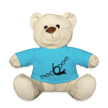 Instrument à vent de cor Musique Français instrument de cor - Nounours - bleu outremer - Devant