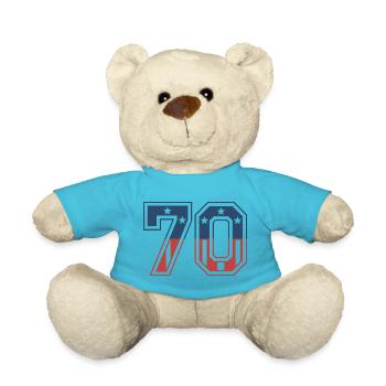 Nummer 70 USA - Teddy - Atollblau - Vorne