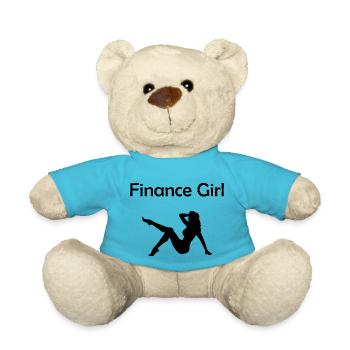 Finance Girl - Teddy Bear - atoll blue - Front