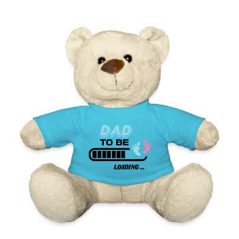 zukünftiger Vater. Warten Sie auf Geburtsgeschenk - Teddy - Atollblau - Vorne