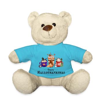 Frohe Hallothanksmas - Teddy - Atollblau - Vorne