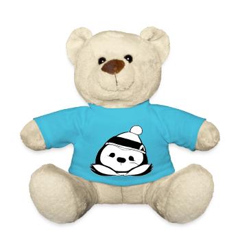 Sloth Christmas Cute Sloths Vector 1 - Teddy Bear - atoll blue - Front