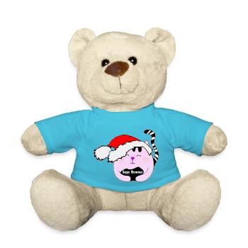 Weihnachtskatze - Teddy - Atollblau - Vorne