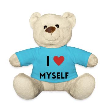 I love myself - Teddy - Atollblau - Vorne