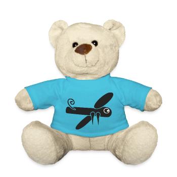 Stilisierte Libelle - Teddy - Atollblau - Vorne