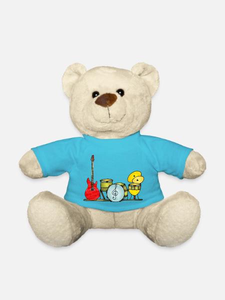 Instruments de musique - Nounours - bleu outremer