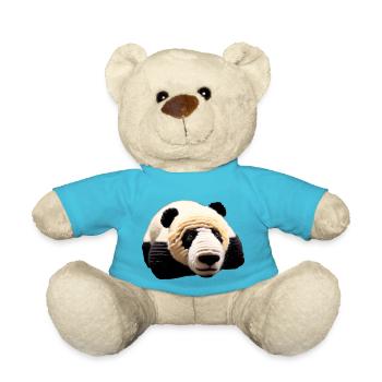 Panda groß - Teddy - Atollblau - Vorne