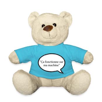 ça fonctionne sur ma machine - Nounours - bleu outremer - Devant