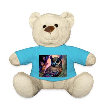 Owl - Teddy Bear - atoll blue - Front