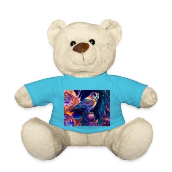 Eule - Teddy - Atollblau - Vorne