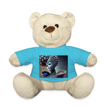 Femme corail - Nounours - bleu outremer - Devant