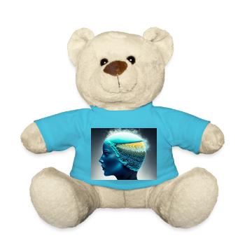 Tête de glace - Nounours - bleu outremer - Devant
