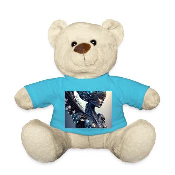 Femme fleur - Nounours - bleu outremer - Devant