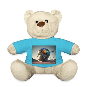 Open Thoughts Desert - Teddy Bear - atoll blue - Front