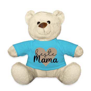 beste Mama - Teddy - Atollblau - Vorne