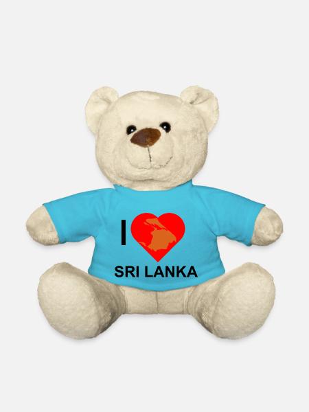LOVE Sri Lanka - Teddy Bear - atoll blue