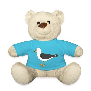Möwe - Teddy - Atollblau - Vorne