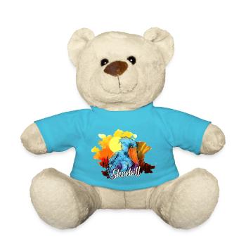 Bec-de-chaussure Ornithologue Forêt I Cadeau - Nounours - bleu outremer - Devant