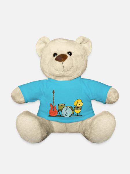 Instruments de musique - Nounours - bleu outremer