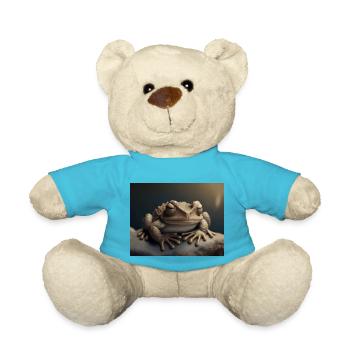 Cute animals doing hibernation – toad - Teddy Bear - atoll blue - Front