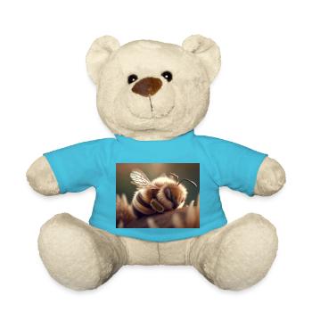 Cute animals doing hibernation – turtle - Teddy Bear - atoll blue - Front