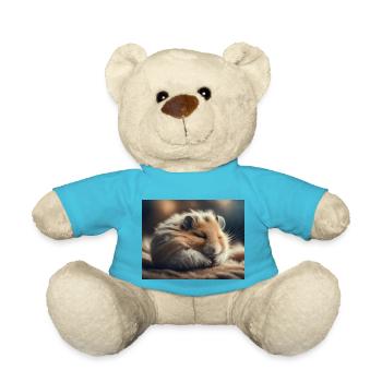 Cute animals doing hibernation – hamster - Teddy Bear - atoll blue - Front
