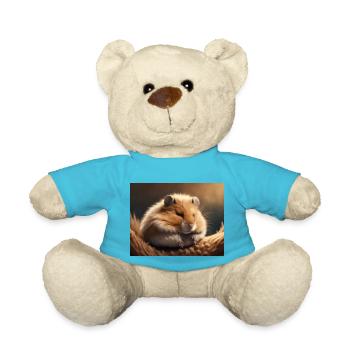 Cute animals doing hibernation – hamster - Teddy Bear - atoll blue - Front